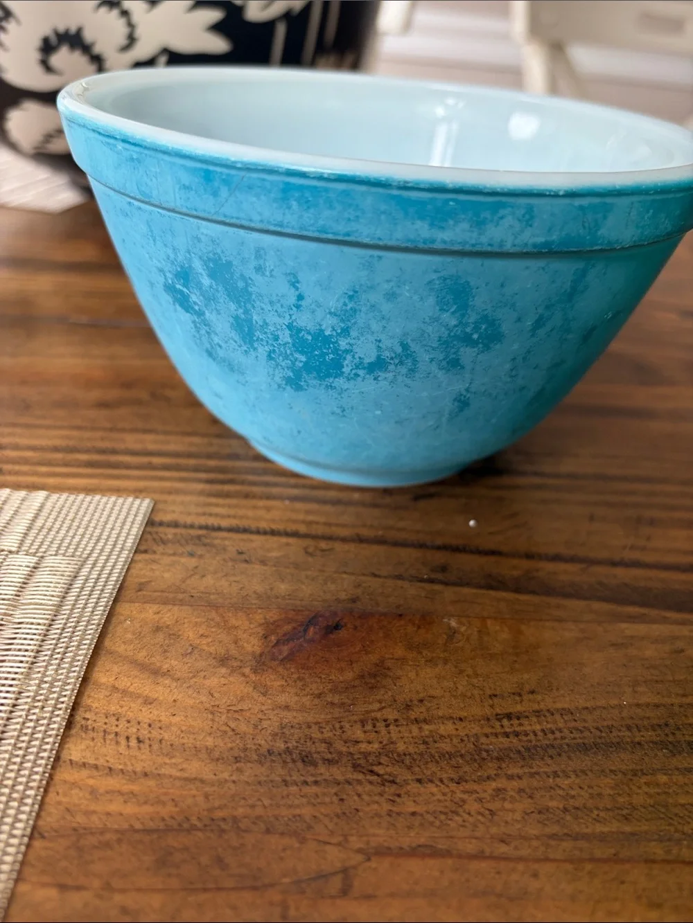 Colorful Ceramic Pyrex  Mixing Bowl Set - Red, Teal, Blue